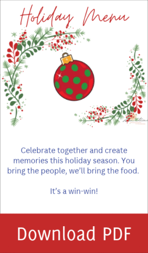 Holiday Menu